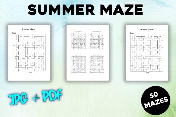 Download Summer Mazes Puzzle Book - Premium Resources