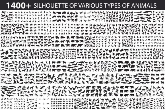 Download Animal Silhouette Big Set - Animal Collection