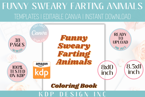 Download KDP Canva Funny Sweary Farting Animals - Animal Collection