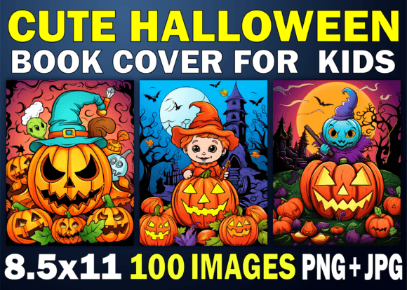 Download 100 Cute Halloween Book Cover Images KDP - Cute Collection