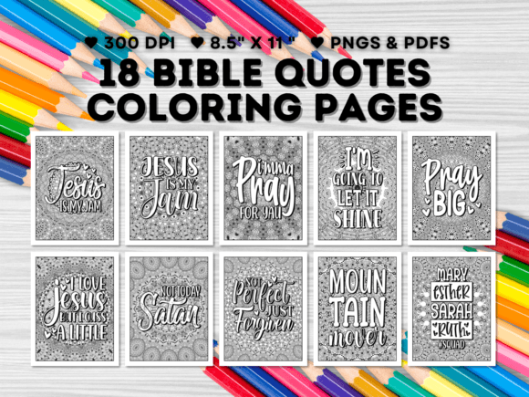 Download 18 Bible Quotes Coloring Pages - Bible Collection