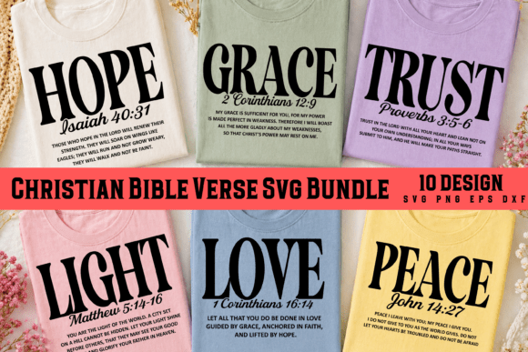 Download Christian Bible Verse Svg Bundle - Bible Collection