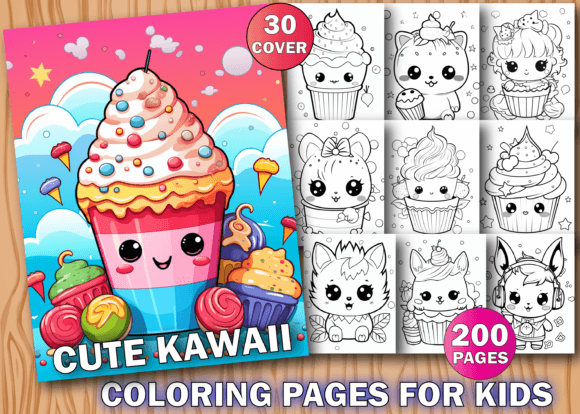 Download 200 Cute Kawaii Coloring Pages for Kids - Cute Collection