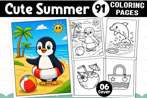 Download Cute Summer Coloring Pages for Kids - Cute Collection