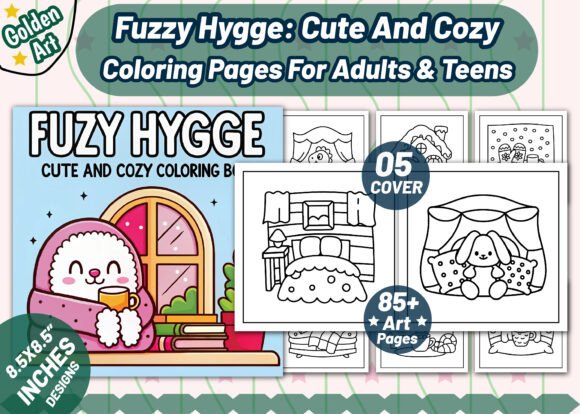 Download Fuzzy Hygge Cute and Cozy Coloring Pages - Cute Collection