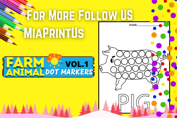 Download Farm Animals Dot Markers - Animal Collection