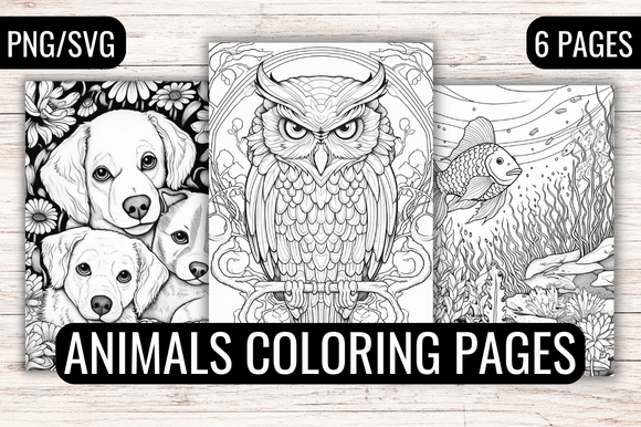 Download Detailed Animal Coloring Pages for Adult - Animal Collection