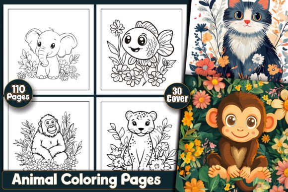 Download 110 Bold and Easy Animal Coloring Pages - Animal Collection