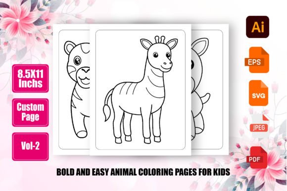 Download Bold and Easy Animal Coloring Pages - Animal Collection