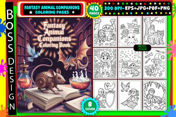 Download Fantasy Animal Companions Coloring Pages - Animal Collection