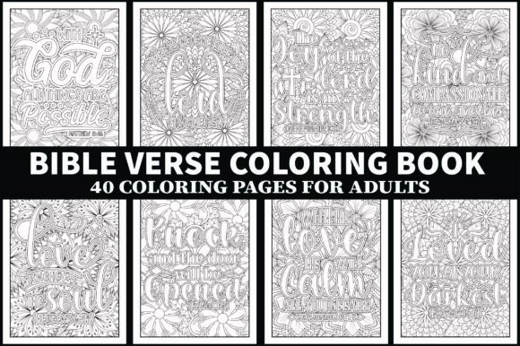 Download Bible Verse Coloring Book - Kdp Interior - Bible Collection