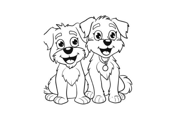 Download Cute Fuzzy Friends Animals Coloring Page - Premium Resources