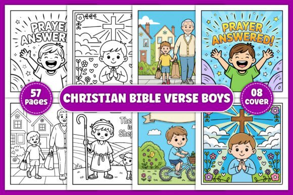 Download Christian Bible Verse Boys Coloring Page - Bible Collection