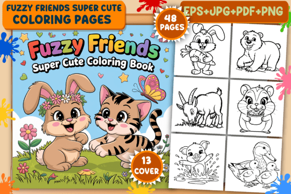Download Fuzzy Friends Super Cute Coloring Pages - Cute Collection