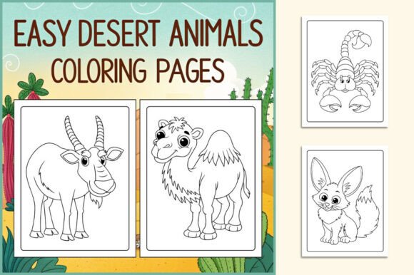 Download Easy Desert Animals Coloring Pages - Animal Collection