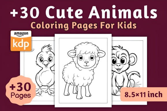 Download Cute Animals Coloring Pages for Kids - Cute Collection