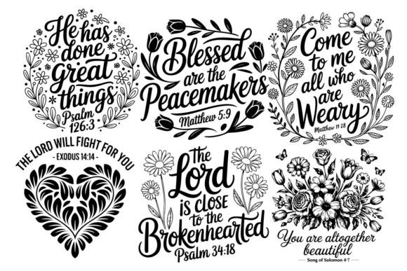 Download Inspirational Bible Verse SVG Bundle - Bible Collection