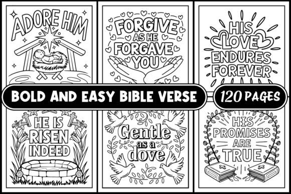 Download Bold and Easy Bible Verse Coloring Pages - Bible Collection