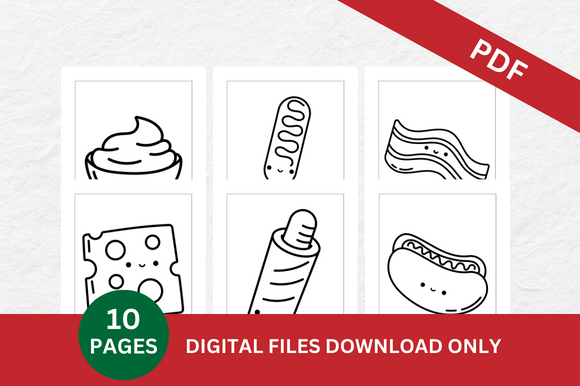 Download Cute Food Coloring Pages - Cute Collection