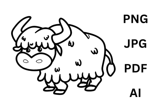 Download Bull Animal Coloring Page for Kids - Animal Collection