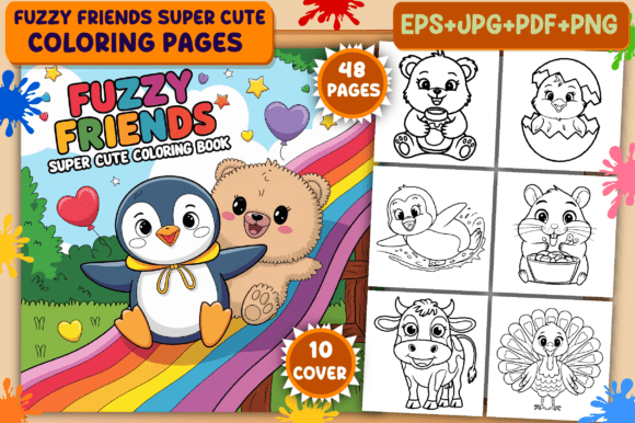 Download Fuzzy Friends Super Cute Coloring Pages - Cute Collection