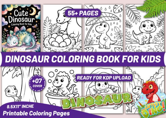 Download CUTE DINOSAUR COLORING BOOK for KIDS - Cute Collection