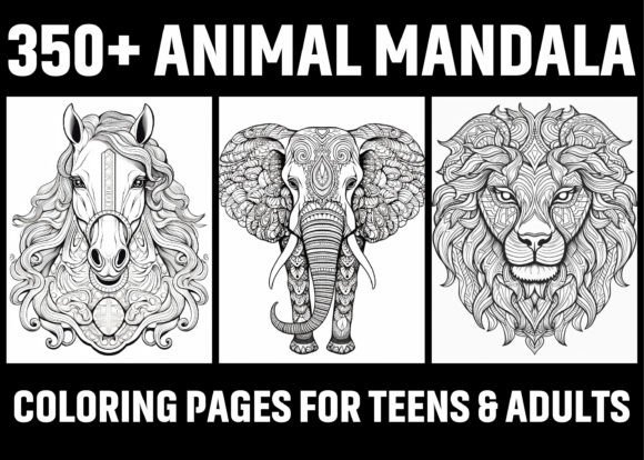 Download 350+ Animal Mandala Coloring Pages - Animal Collection