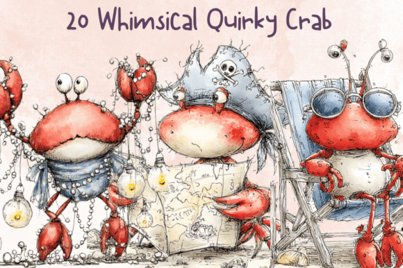 Download Quirky Crab Clipart – Funny Ocean Animal - Animal Collection