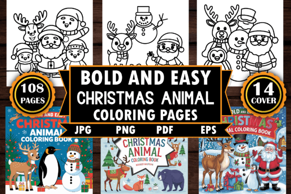 Download 108 Christmas Animal Coloring Pages - Animal Collection