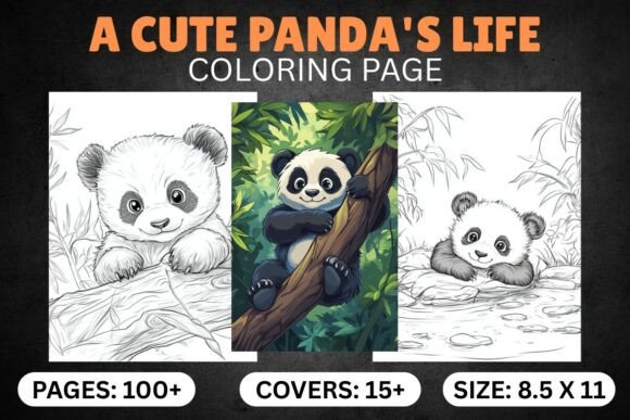 Download A Cute Panda's Life Coloring Pages - Cute Collection