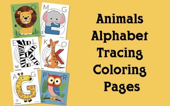 Download Animals Alphabet Tracing Coloring Pages - Animal Collection