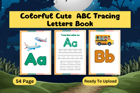 Download Colorful Cute ABC Tracing Letters Book - Cute Collection
