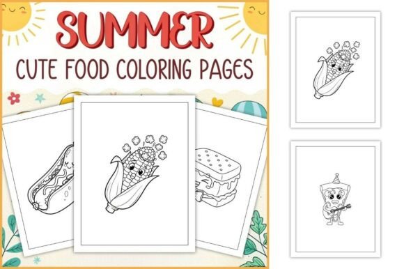 Download Cute Food Coloring Pages for Kids - Cute Collection
