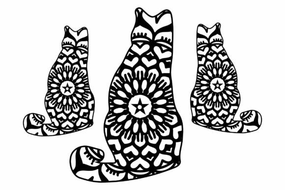 Download Animal Mandala, Coloring Books Cats - Animal Collection