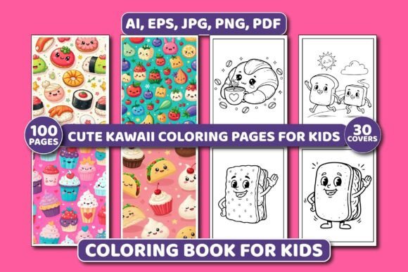 Download Cute Kawaii Food Coloring Pages for Kids - Cute Collection