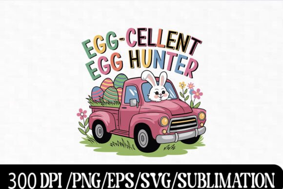 Download Cute Easter Bunny Truck with Colorful Eg - Cute Collection