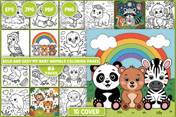 Download My Baby Animals Coloring Pages - Animal Collection