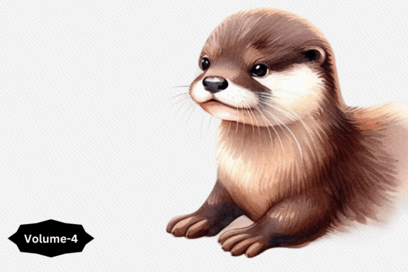 Download Watercolor Cute Otter PNG Clipart - Cute Collection