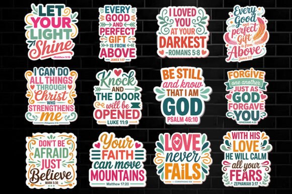 Download Bible Verse Christian Quotes SVG Bundle. - Bible Collection